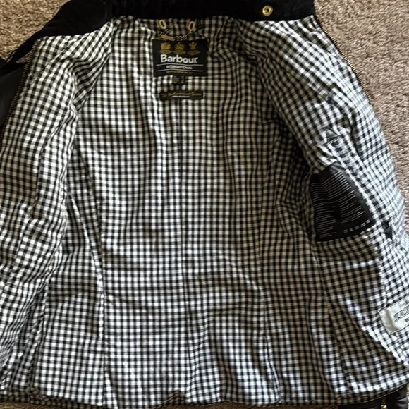 Barbour Black Utility Jacket Waxed Finish - Picture 6 of 9